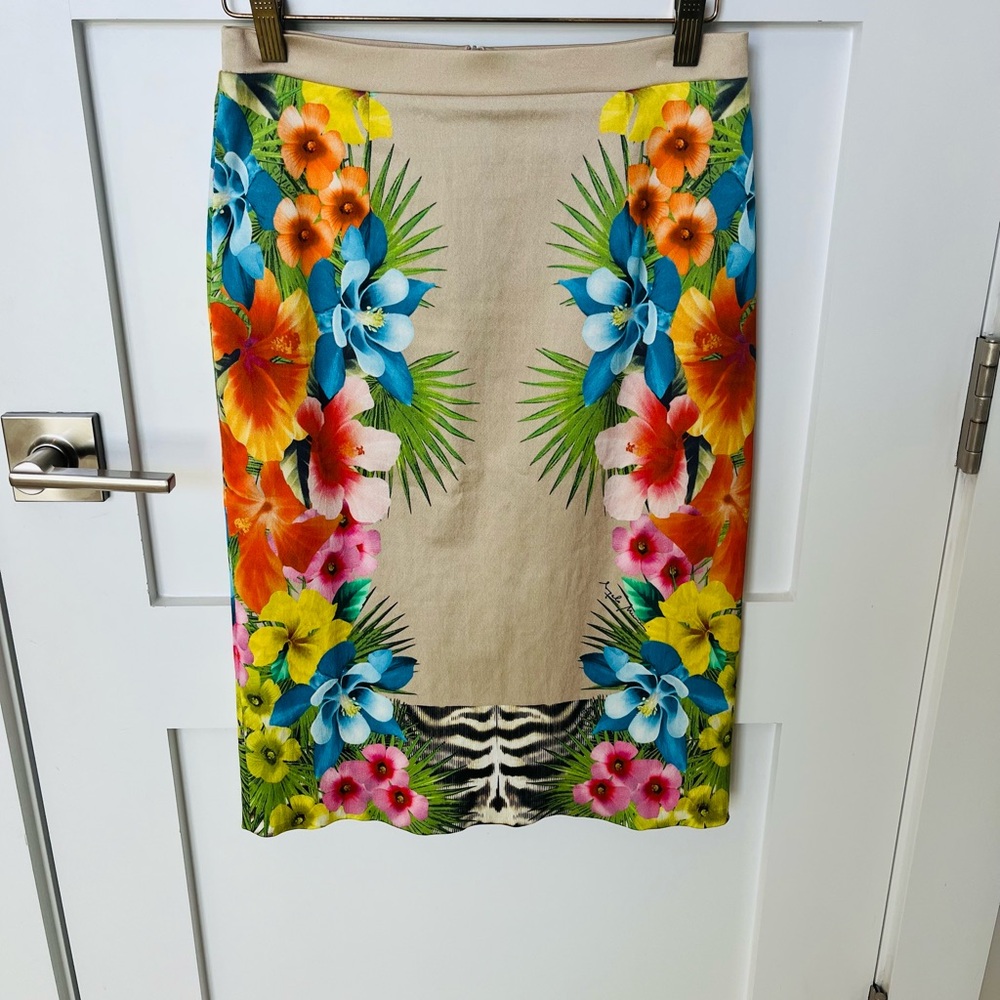 Tropical Floral Women's Pencil Skirt